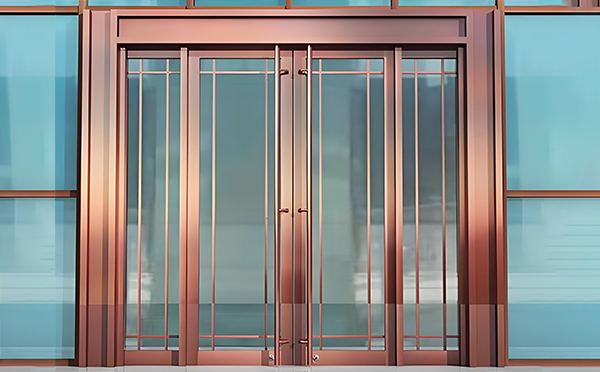 张掖玻璃地弹门